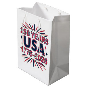 Bolsa De Regalo Mediana 250 años EE.UU.   1776-2026 Semiquincentenario