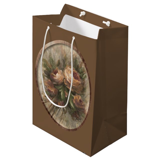 Bolsa De Regalo Mediana 315 Rosas Op2 (Angulo Anverso)