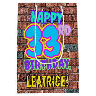 Bolsa De Regalo Mediana 33 Aniversario: Diversión, graffiti urbano inspira