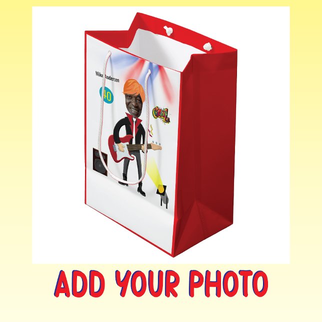 Bolsa De Regalo Mediana 40.ª guitarra masculina de 🎸 de cumpleaños divert (Subido por el creador)