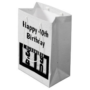 Bolsa De Regalo Mediana 40.º Odómetro de Cumpleaños