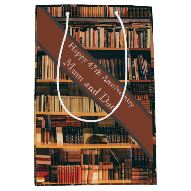 Bolsa De Regalo Mediana 47.º Aniversario Boda (Anverso)