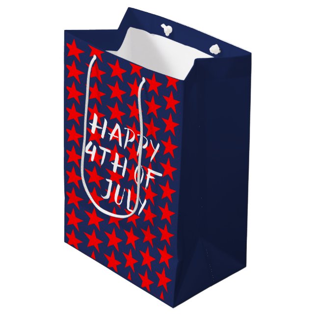 Bolsa De Regalo Mediana 4 de julio (Angulo Anverso)