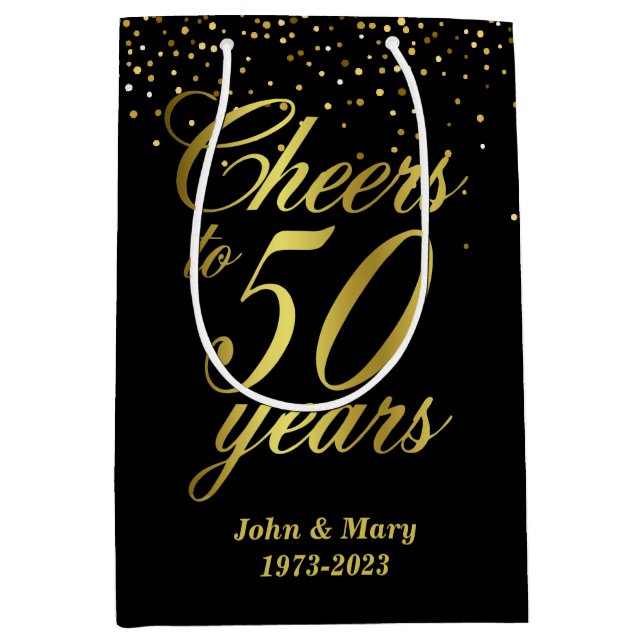 Bolsa De Regalo Mediana 50.º Aniversario Boda (Anverso)