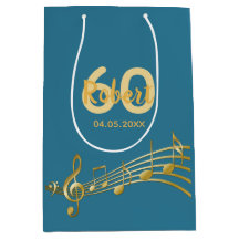 60º Billetes de oro de cumpleaños verde azulados v