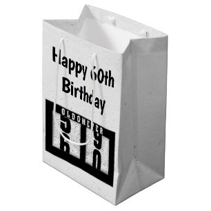 Bolsa De Regalo Mediana 60.º Odómetro Negro