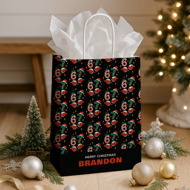 Bolsa De Regalo Mediana 67 Meme Six Seven Christmas Kids Name (Subido por el creador)