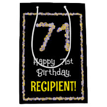 71 Aniversario: Flores Florales Número, Nombre Per