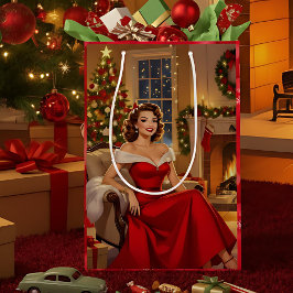 Bolsa De Regalo Mediana A Sweet Vintage Christmas