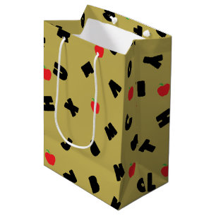 Bolsa De Regalo Mediana abc kindergarten letter safari wild tree school