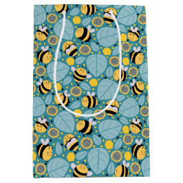 Bolsa De Regalo Mediana Abeja de miel y girasoles