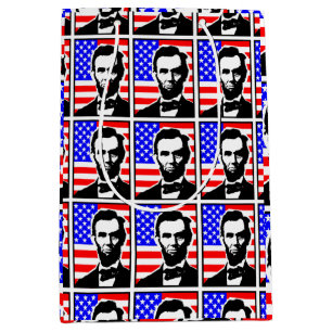 BOLSA DE REGALO MEDIANA ABRAHAM LINCOLN-UNION