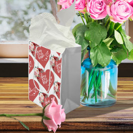 Bolsa De Regalo Mediana Abrazos y besos corazón