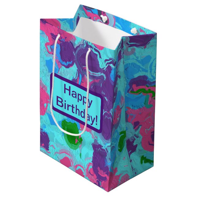 Bolsa De Regalo Mediana Abstract Splatt (Angulo Anverso)