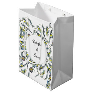 Bolsa De Regalo Mediana Aceitunas mágicas acuarela pintada a mano