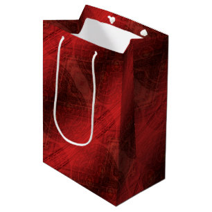 Bolsa De Regalo Mediana Aceptación Medallones de Meditación Roja