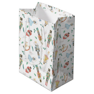 Bolsa De Regalo Mediana Acuarela de Cascanueces