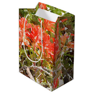 Bolsa De Regalo Mediana Acuarela india del WildFlower de la brocha