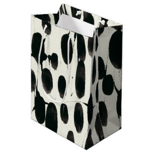 Bolsa De Regalo Mediana Acuarela negra invariable de I el  