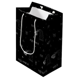 Bolsa De Regalo Mediana Acuario Zodíaco - Portador de Agua Celestial (1)