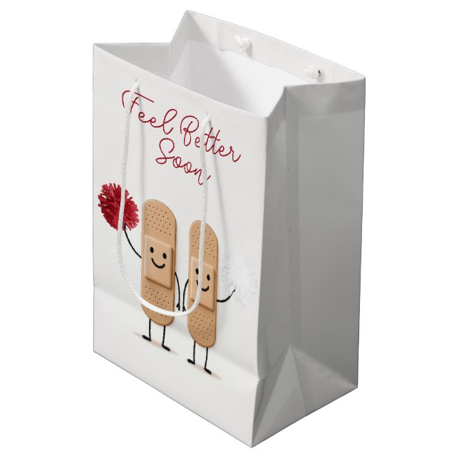 Bolsa De Regalo Mediana Adhesive Bandage Cheerleaders On White (Angulo Anverso)