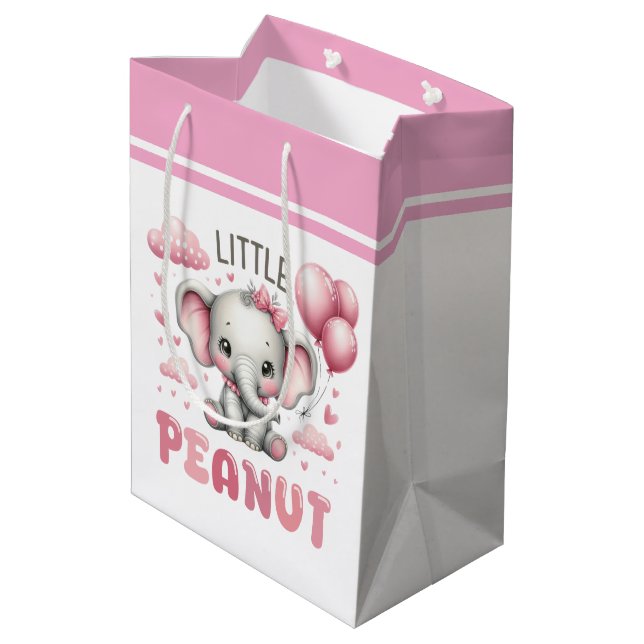 Bolsa De Regalo Mediana Adorable Girl Little Peanut  (Angulo reverso)