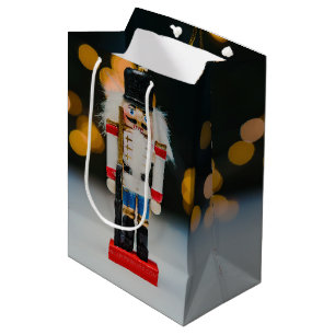Bolsa De Regalo Mediana Adorno clásico de Navidad cascanueces de SlipperyJ