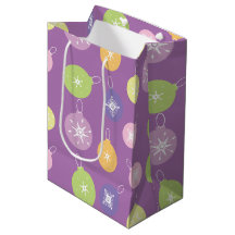 Adornos de Navidad Pastel Copos de Nieve Violeta