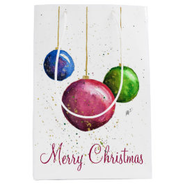 Bolsa De Regalo Mediana Adornos Navideños Caprichosos y Coloridos