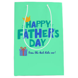 Bolsa De Regalo Mediana Aesthetic Happy Dather's Day Gift Bag 