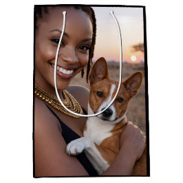 Bolsa De Regalo Mediana African Basenji Blank Card 