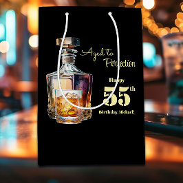 Bolsa De Regalo Mediana Aged to Perfection Men's 55th Whiskey Birthday