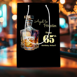 Bolsa De Regalo Mediana Aged to Perfection Men's 65th Whiskey Birthday