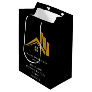 Bolsa De Regalo Mediana Agente de bienes raíces Negocio de casas