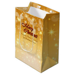 Bolsa De Regalo Mediana Agregar nombre Editar Navidades de coincidencia de