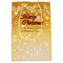 Bolsa De Regalo Mediana Agregar nombre Editar Navidades de coincidencia de