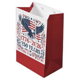 Bolsa De Regalo Mediana Águila calva 250 años de Libertad