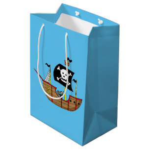Bolsa De Regalo Mediana ahoy barco pirata afable