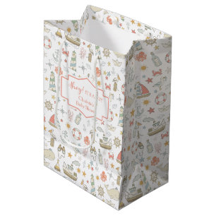 Bolsa De Regalo Mediana Ahoy es un Niño Fiesta de Bebé Náutica