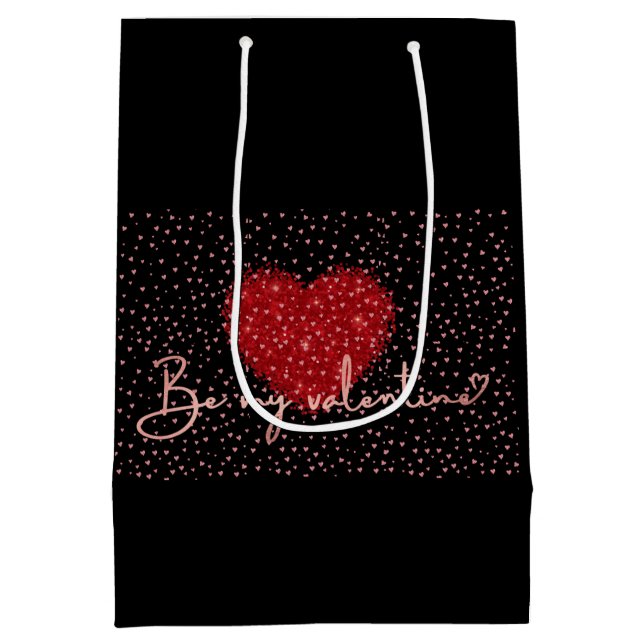 Bolsa De Regalo Mediana Ajuste de regalo de San Valentín (Reverso)