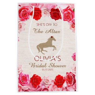Bolsa De Regalo Mediana Al altar con rosas rojas: Desayuno nupcial