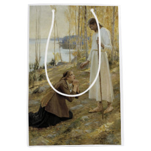 Bolsa De Regalo Mediana Albert Edelfelt - Cristo y María Magdalena