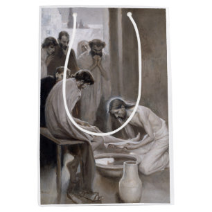 Bolsa De Regalo Mediana Albert Edelfelt - Jesús lavando pies de discípulos