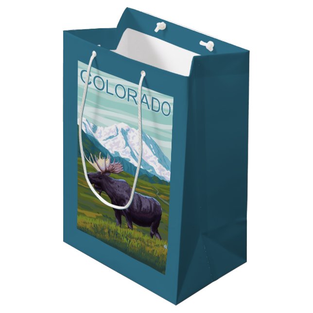 Bolsa De Regalo Mediana Alces con MountainColorado (Angulo Anverso)