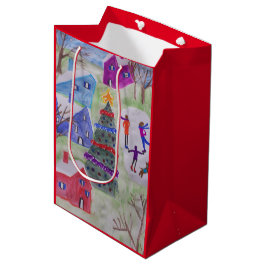 Bolsa De Regalo Mediana Aldea de los navidades
