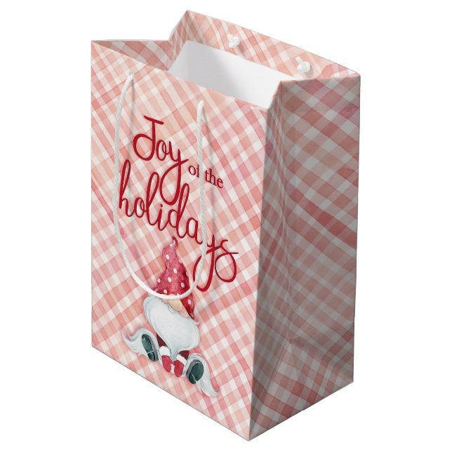 Bolsa De Regalo Mediana Alegría de las fiestas (Angulo reverso)