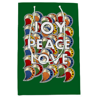 Bolsa De Regalo Mediana Alegría Paz Amor