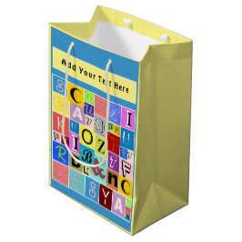Bolsa De Regalo Mediana Alfabeto