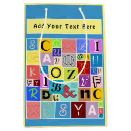 Bolsa De Regalo Mediana Alfabeto