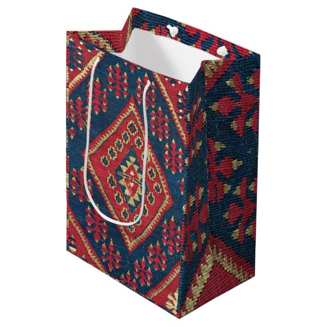 Bolsa De Regalo Mediana Alfombra kilim turca alfombra alfombra anticuada a (Angulo Anverso)